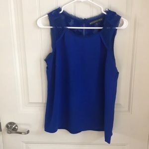 Stitch fix blue lace and chiffon tank